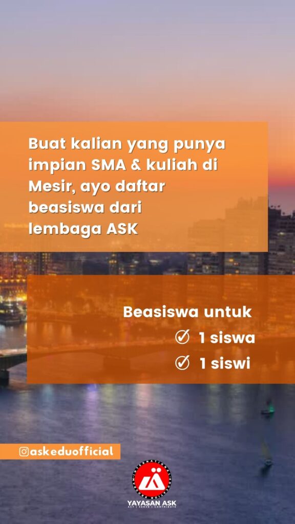 beasiswa SMA ke mesir