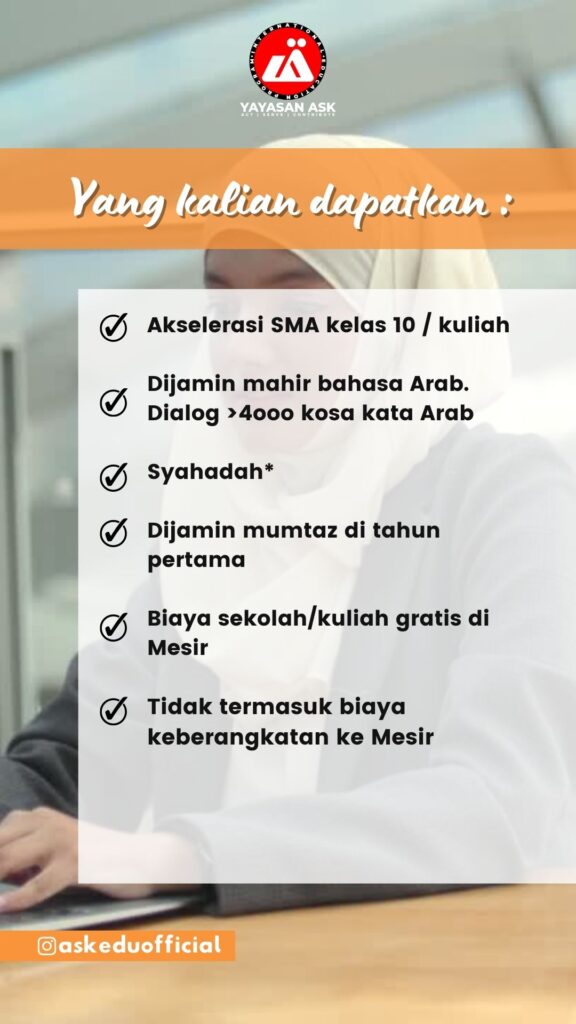 cara sekolah ke mesir