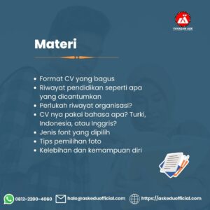 cara membuat CV yang bagus